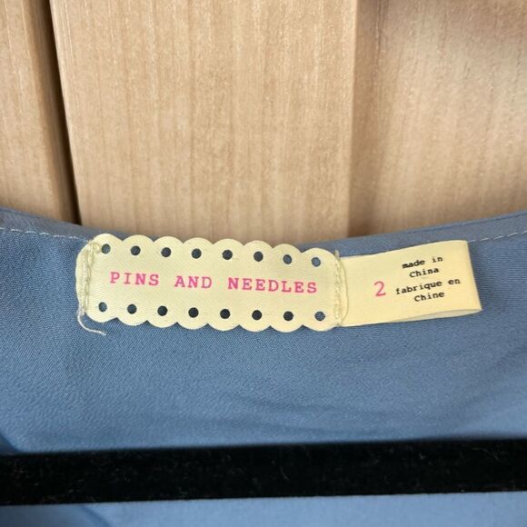 Urban Outfitters / Pins & Needles Ruffle Romper in Light Blue, size 2 - VGUC - Picture 5 of 12